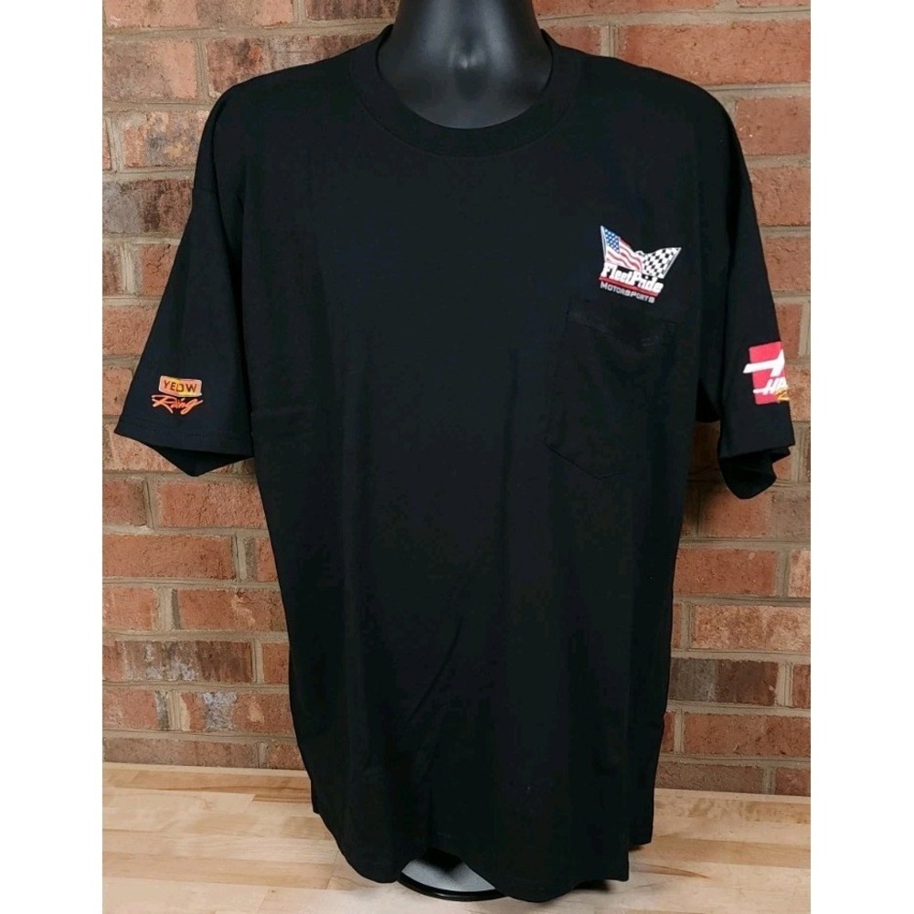 Nascar Johnny Sauter #00 Fleetpride Motorsports Haas Yellow Racing Sz XL Tshirt